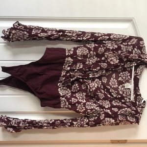 Deep v long sleeve bodysuit